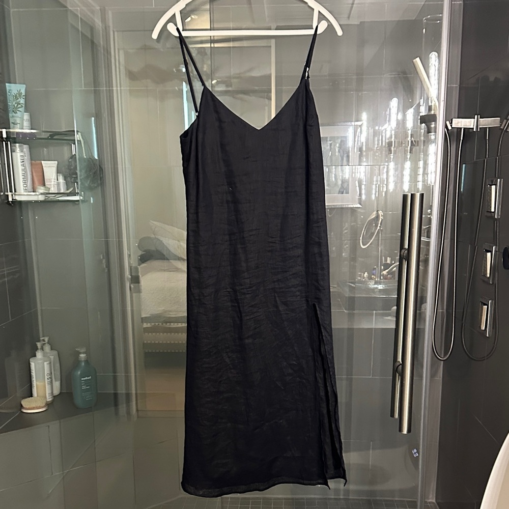 REVOLVE Midnight Black Backless Dress